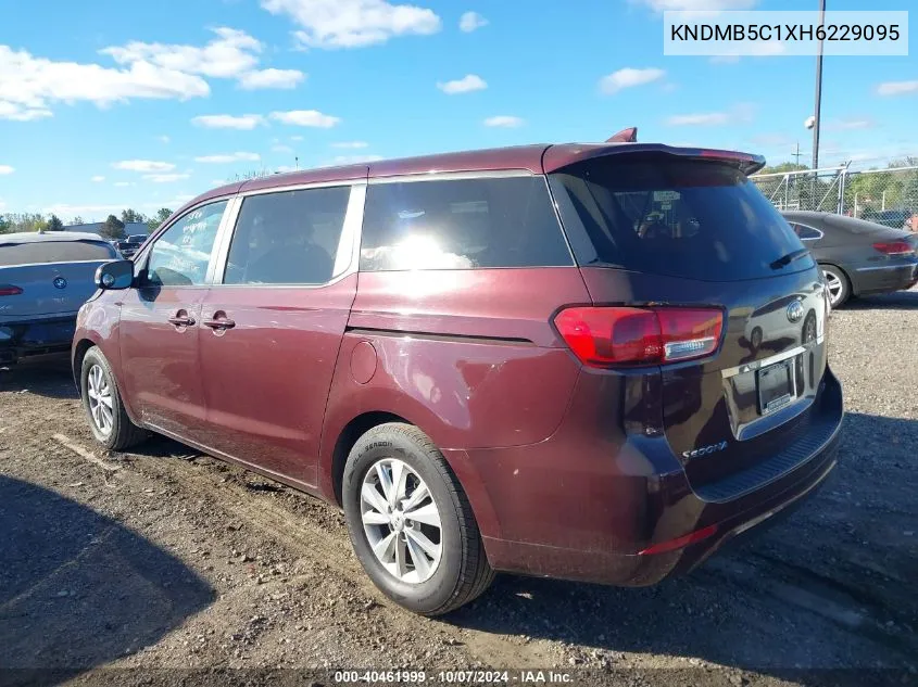 2017 Kia Sedona Lx VIN: KNDMB5C1XH6229095 Lot: 40461999