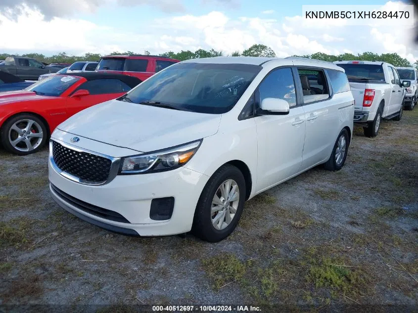 2017 Kia Sedona Lx VIN: KNDMB5C1XH6284470 Lot: 40512697