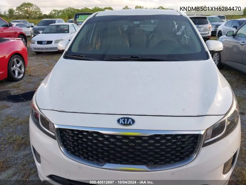 2017 Kia Sedona Lx VIN: KNDMB5C1XH6284470 Lot: 40512697