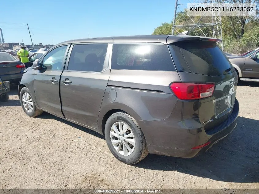 2017 Kia Sedona Lx VIN: KNDMB5C11H6233052 Lot: 40529221