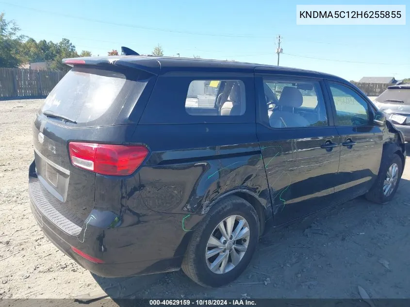 2017 Kia Sedona L VIN: KNDMA5C12H6255855 Lot: 40629159