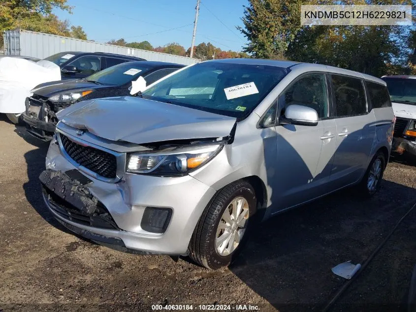 2017 Kia Sedona Lx VIN: KNDMB5C12H6229821 Lot: 40630184