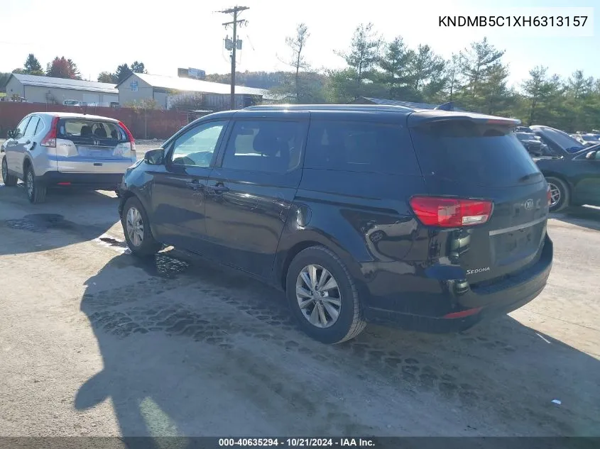 2017 Kia Sedona Lx VIN: KNDMB5C1XH6313157 Lot: 40635294