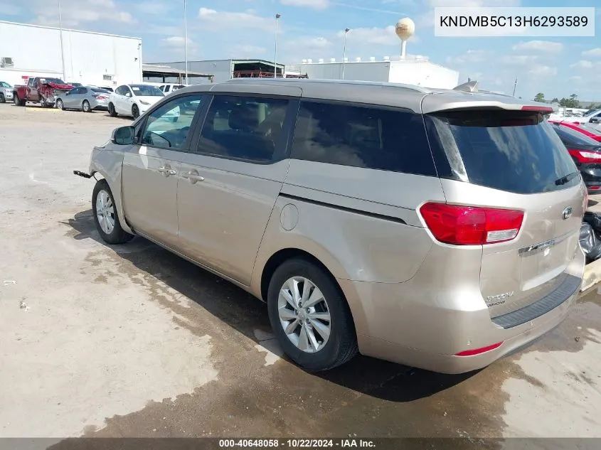 2017 Kia Sedona Lx VIN: KNDMB5C13H6293589 Lot: 40648058