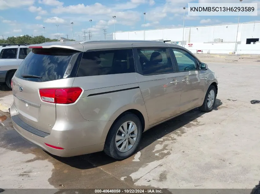 2017 Kia Sedona Lx VIN: KNDMB5C13H6293589 Lot: 40648058