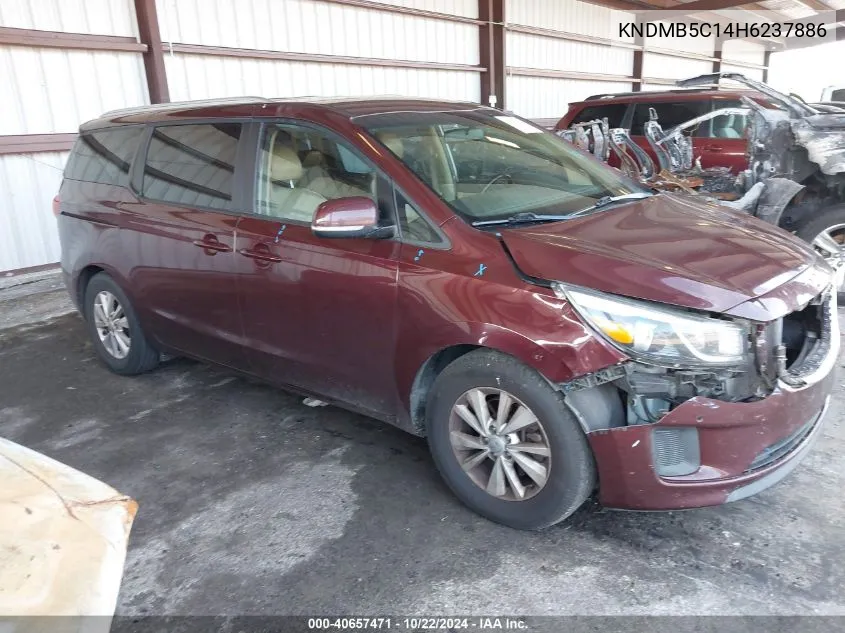 2017 Kia Sedona Lx VIN: KNDMB5C14H6237886 Lot: 40657471