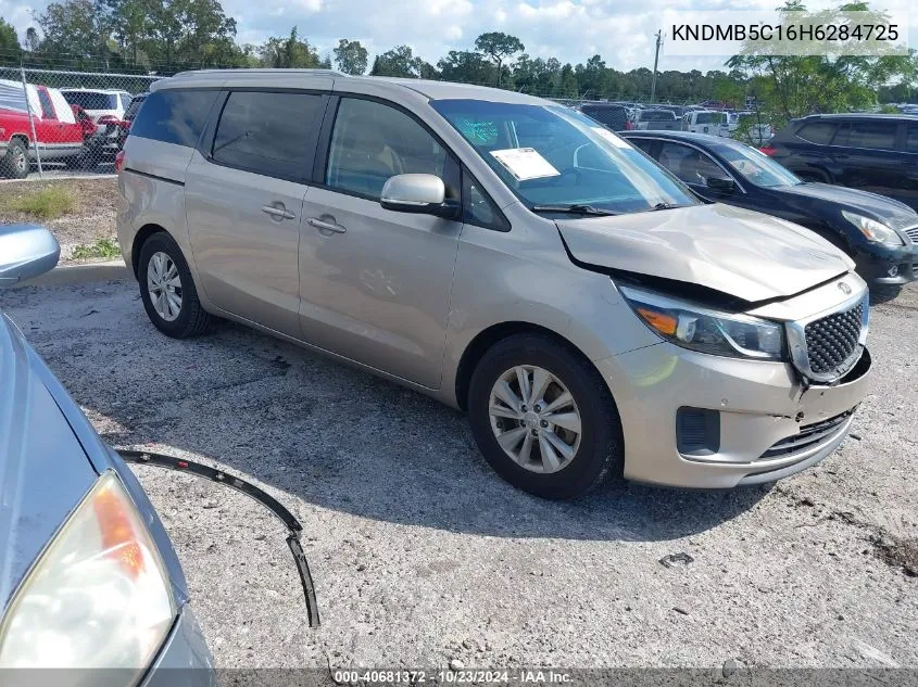 2017 Kia Sedona Lx VIN: KNDMB5C16H6284725 Lot: 40681372