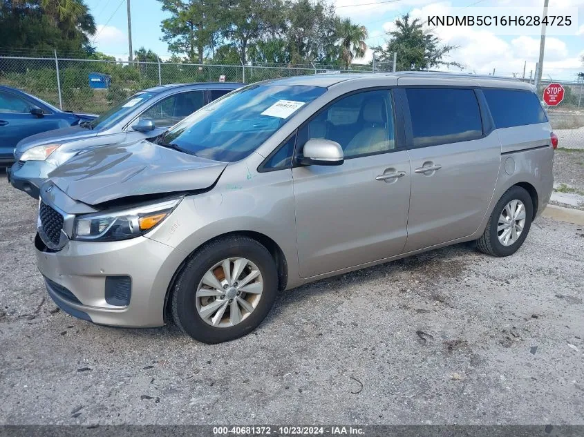 2017 Kia Sedona Lx VIN: KNDMB5C16H6284725 Lot: 40681372