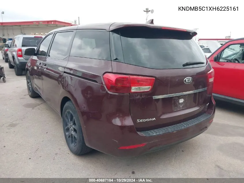 2017 Kia Sedona Lx VIN: KNDMB5C1XH6225161 Lot: 40687184