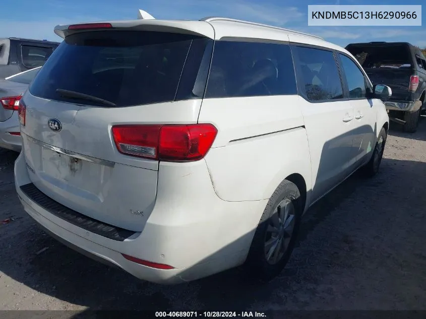 2017 Kia Sedona Lx VIN: KNDMB5C13H6290966 Lot: 40689071