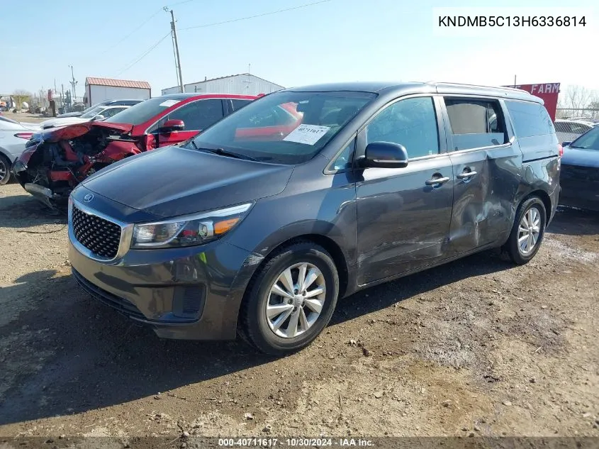 2017 Kia Sedona Lx VIN: KNDMB5C13H6336814 Lot: 40711617