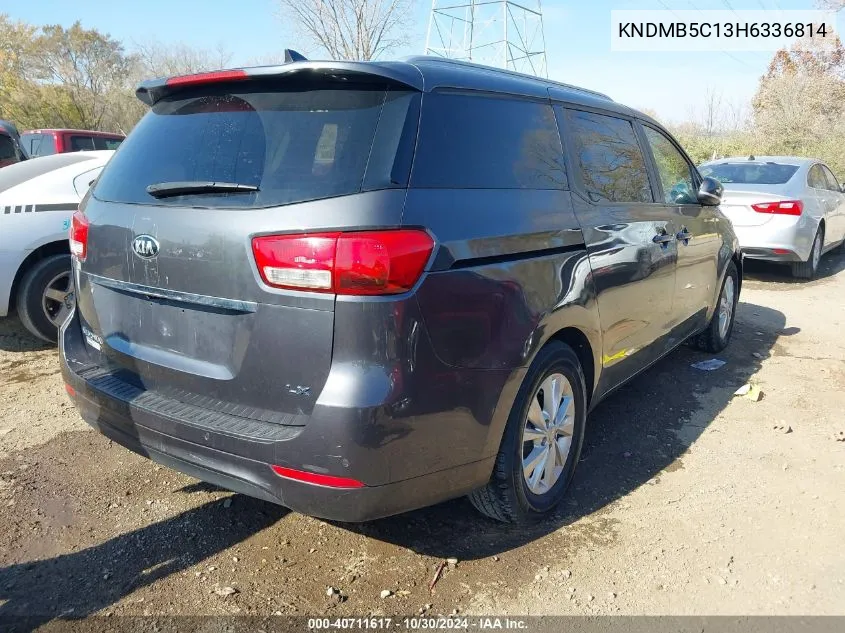 2017 Kia Sedona Lx VIN: KNDMB5C13H6336814 Lot: 40711617