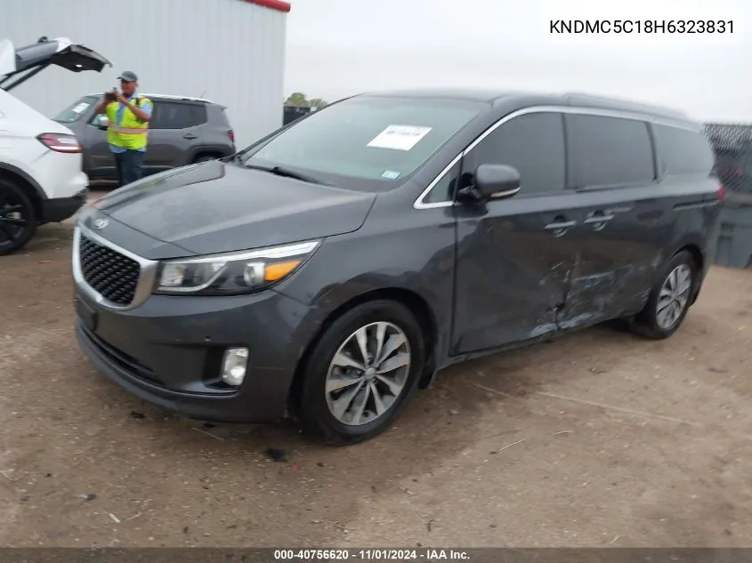 2017 Kia Sedona Sx VIN: KNDMC5C18H6323831 Lot: 40756620