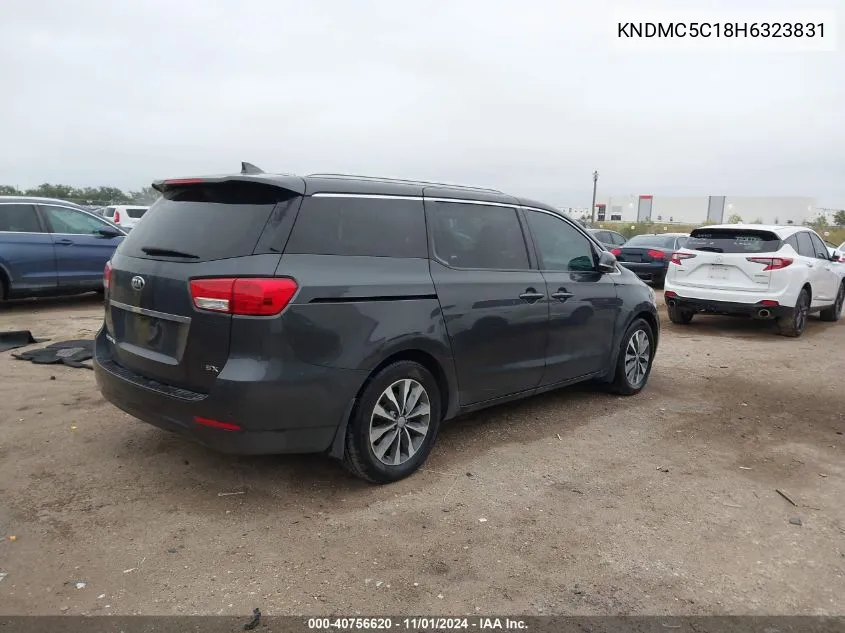 2017 Kia Sedona Sx VIN: KNDMC5C18H6323831 Lot: 40756620