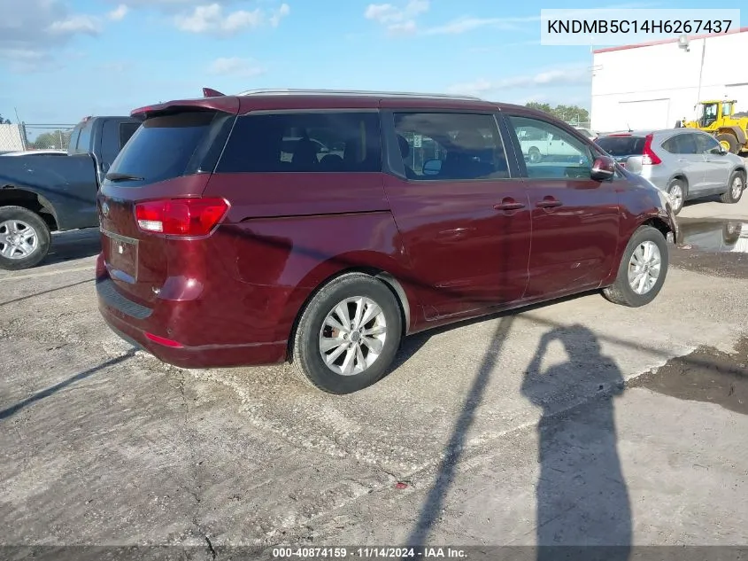 KNDMB5C14H6267437 2017 Kia Sedona Lx