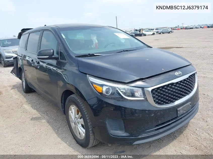 2018 Kia Sedona Lx VIN: KNDMB5C12J6379174 Lot: 36592694