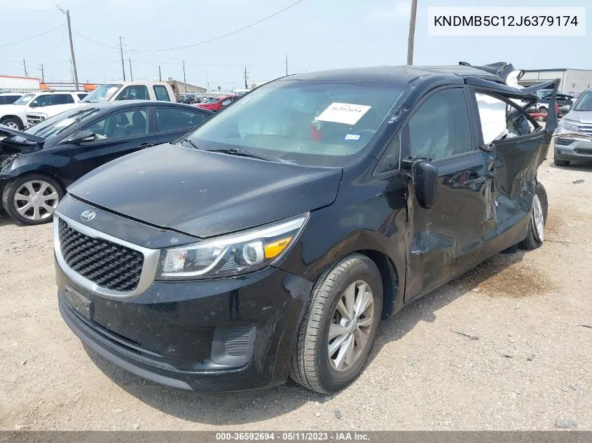 2018 Kia Sedona Lx VIN: KNDMB5C12J6379174 Lot: 36592694