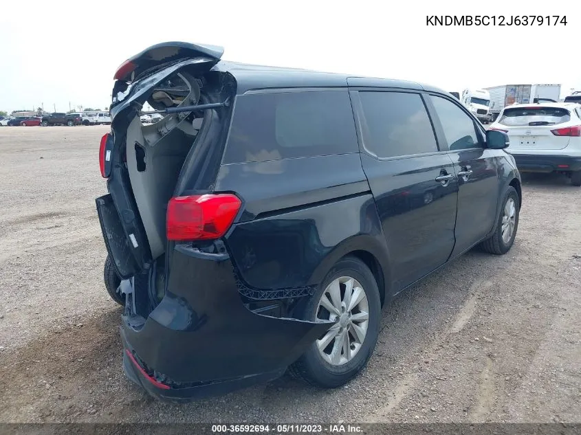 2018 Kia Sedona Lx VIN: KNDMB5C12J6379174 Lot: 36592694