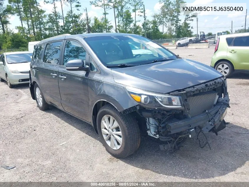 2018 Kia Sedona Lx VIN: KNDMB5C15J6350400 Lot: 40018255