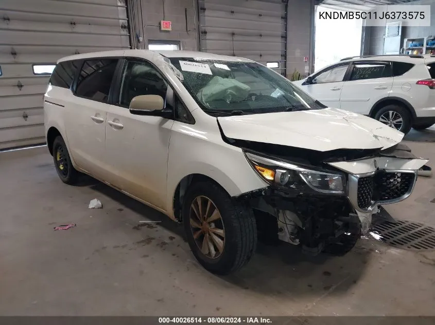 2018 Kia Sedona Lx VIN: KNDMB5C11J6373575 Lot: 40026514