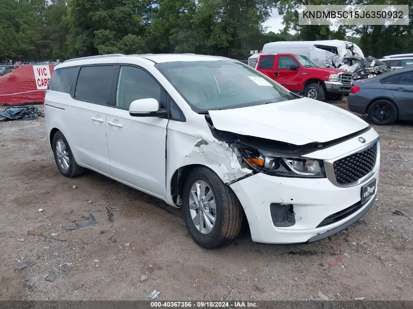 KNDMB5C15J6350932 2018 Kia Sedona Lx