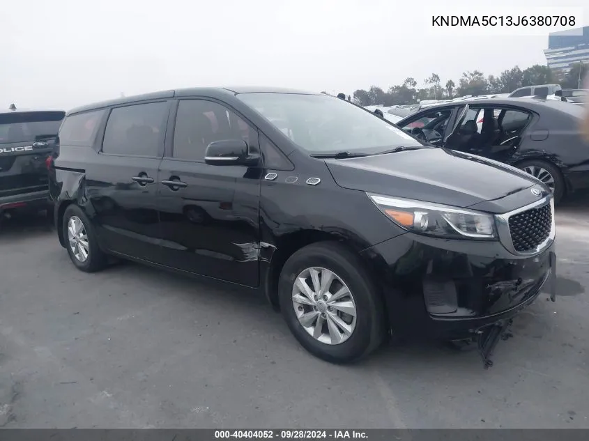 2018 Kia Sedona L VIN: KNDMA5C13J6380708 Lot: 40404052