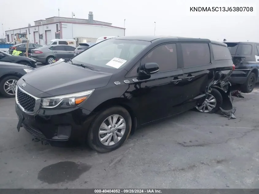 2018 Kia Sedona L VIN: KNDMA5C13J6380708 Lot: 40404052