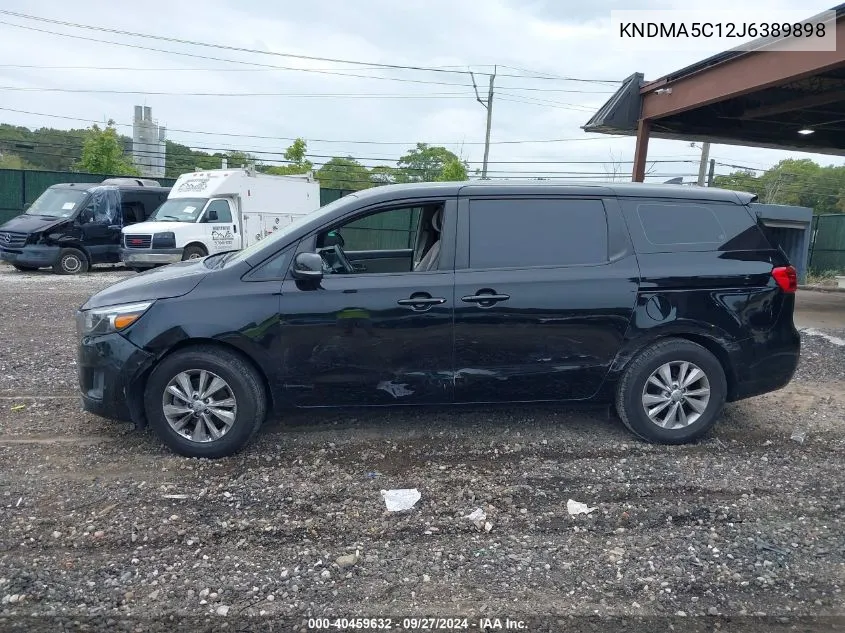 2018 Kia Sedona L VIN: KNDMA5C12J6389898 Lot: 40459632