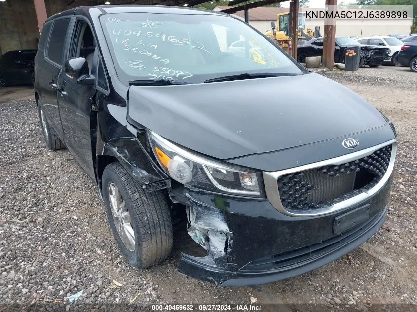 2018 Kia Sedona L VIN: KNDMA5C12J6389898 Lot: 40459632