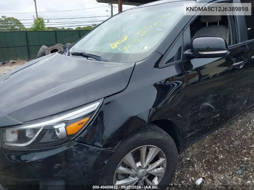 2018 Kia Sedona L VIN: KNDMA5C12J6389898 Lot: 40459632