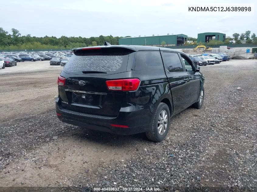 2018 Kia Sedona L VIN: KNDMA5C12J6389898 Lot: 40459632