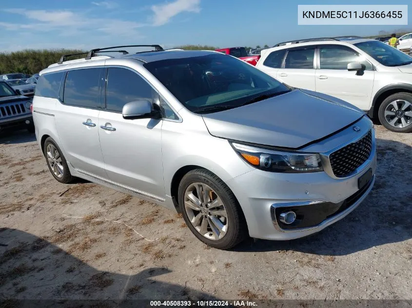 2018 Kia Sedona Sx Limited VIN: KNDME5C11J6366455 Lot: 40508393