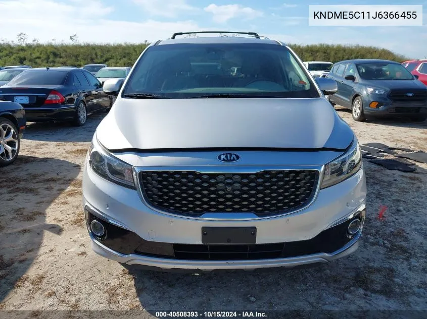 2018 Kia Sedona Sx Limited VIN: KNDME5C11J6366455 Lot: 40508393