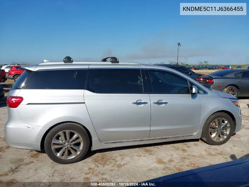 2018 Kia Sedona Sx Limited VIN: KNDME5C11J6366455 Lot: 40508393