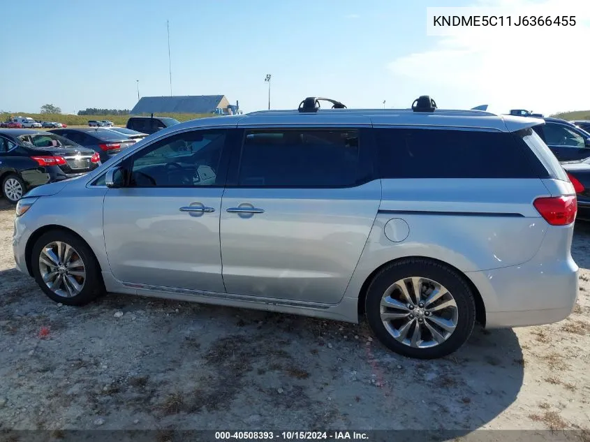 2018 Kia Sedona Sx Limited VIN: KNDME5C11J6366455 Lot: 40508393