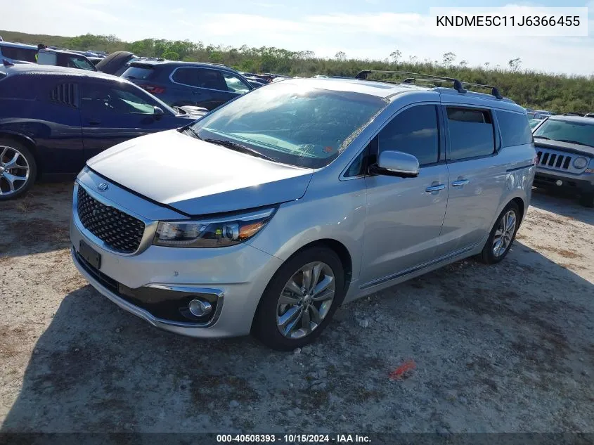 2018 Kia Sedona Sx Limited VIN: KNDME5C11J6366455 Lot: 40508393