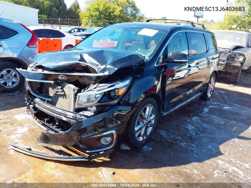 2018 Kia Sedona Sx Limited VIN: KNDME5C13J6403683 Lot: 40513564