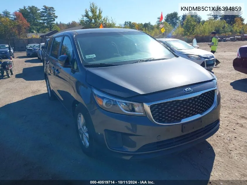 2018 Kia Sedona Lx VIN: KNDMB5C1XJ6394859 Lot: 40519714