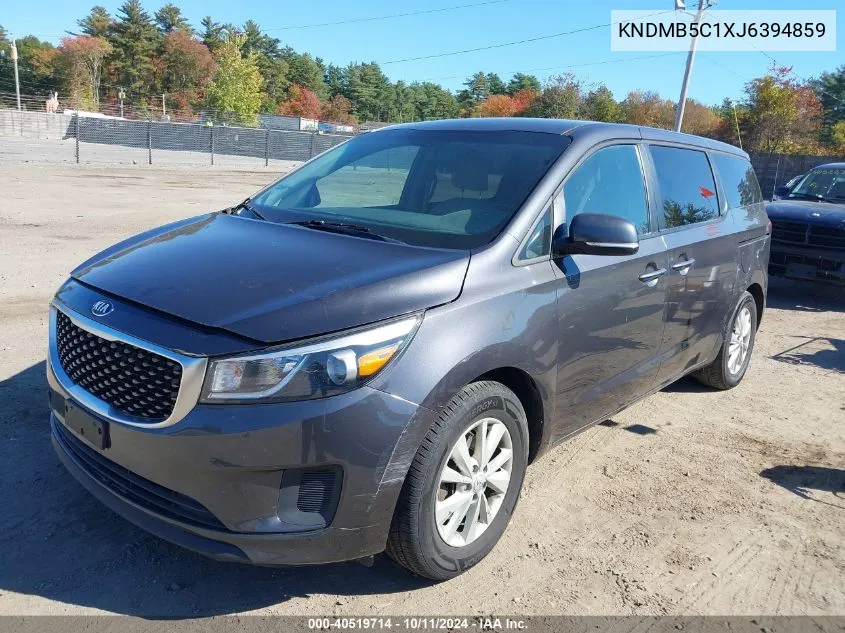 2018 Kia Sedona Lx VIN: KNDMB5C1XJ6394859 Lot: 40519714