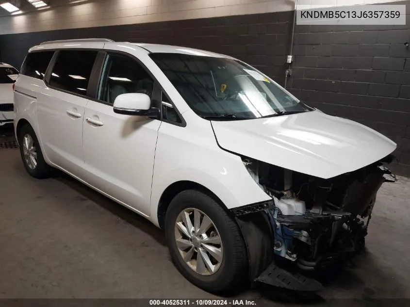 2018 Kia Sedona Lx VIN: KNDMB5C13J6357359 Lot: 40525311