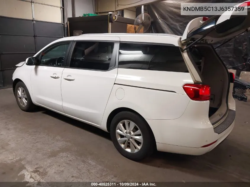 2018 Kia Sedona Lx VIN: KNDMB5C13J6357359 Lot: 40525311