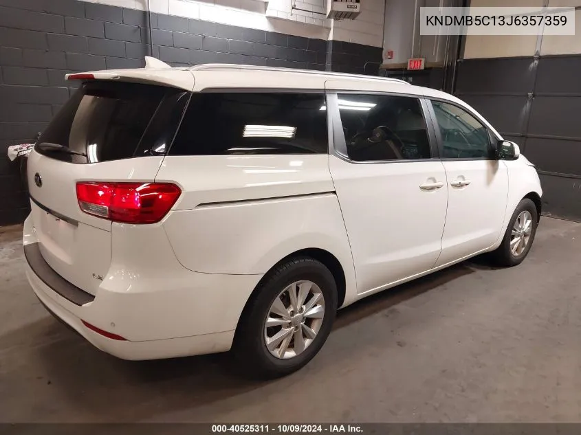 2018 Kia Sedona Lx VIN: KNDMB5C13J6357359 Lot: 40525311