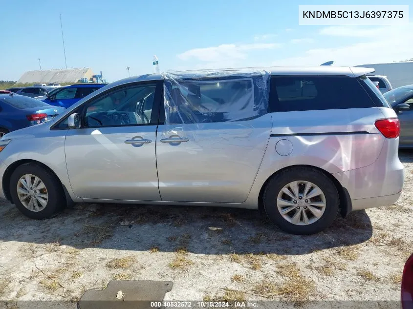 2018 Kia Sedona Lx VIN: KNDMB5C13J6397375 Lot: 40532572