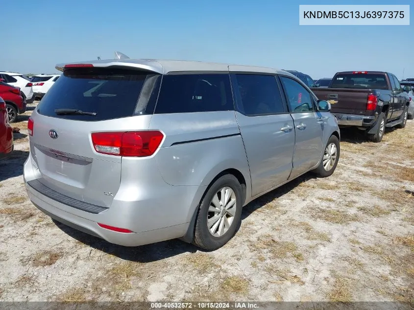 2018 Kia Sedona Lx VIN: KNDMB5C13J6397375 Lot: 40532572