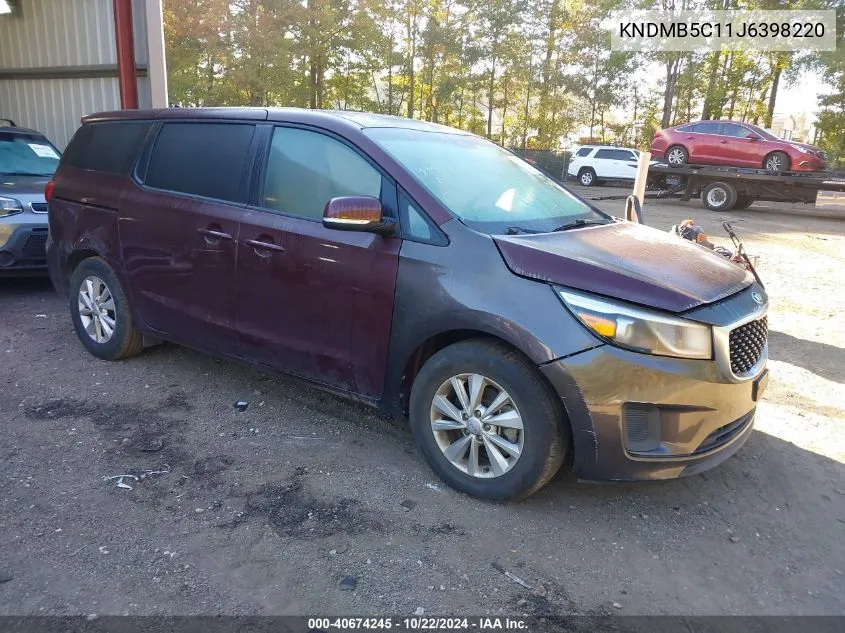 KNDMB5C11J6398220 2018 Kia Sedona Lx