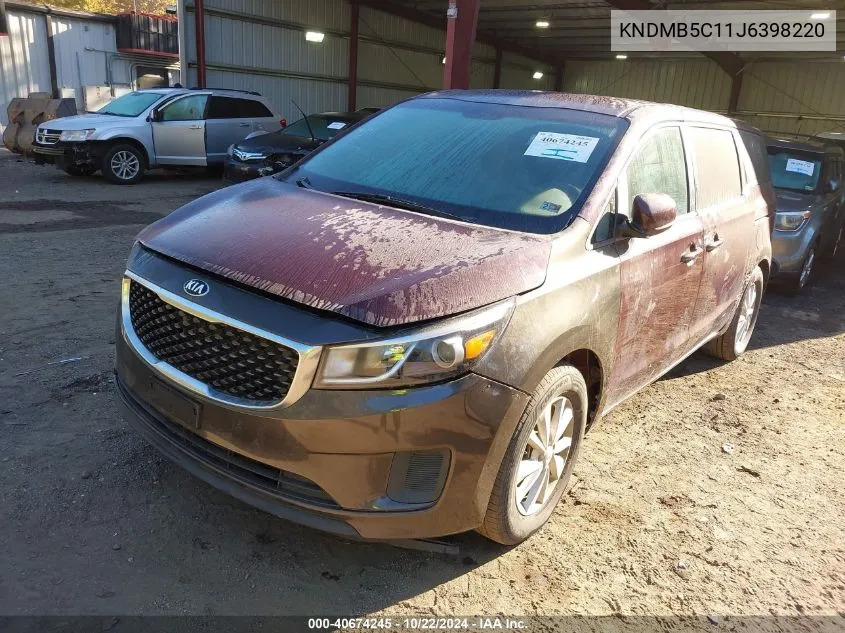 KNDMB5C11J6398220 2018 Kia Sedona Lx