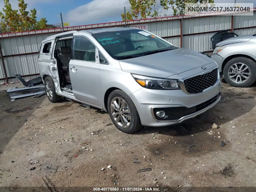 2018 Kia Sedona Sx Limited VIN: KNDME5C17J6372048 Lot: 40775563