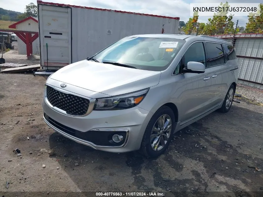 2018 Kia Sedona Sx Limited VIN: KNDME5C17J6372048 Lot: 40775563