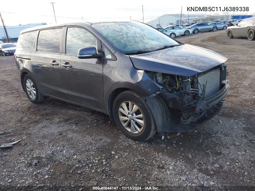 2018 Kia Sedona Lx VIN: KNDMB5C11J6389338 Lot: 40844147