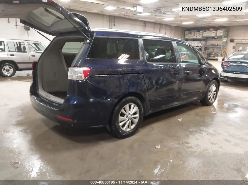 2018 Kia Sedona Lx VIN: KNDMB5C13J6402509 Lot: 40850195